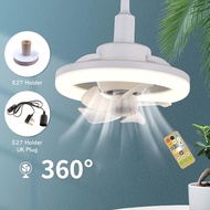 E27 Bulb Base MINI Ceiling Fan With Light 360° Rotation Ceiling Fan Exhaust Fan in Kitchen/Toilet Electric Fan
