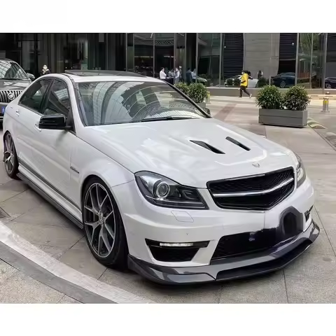 Top quality W204 Real C63 507 Style Carbon Fiber Engine Hoods Auto Car Bonnet for W204 C63 08-14