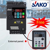 【Free Extension Panel】SAKO SKI780 380V 0.75KW/1.5KW/2.2KW/4KW/5.5KW 220V 1HP Mini VFD 3-Phase Input