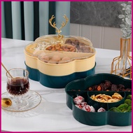 Compartment Candy Dish Candy And Nut Serving Container Nut And Candy Serving Dish Double Layer Servi