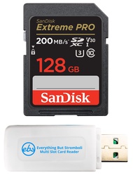 128GB Extreme Pro Memory Card works with Canon EOS Rebel T5, T6, T6i, T7i, EOS 5D Mark IV, 6D Mark I
