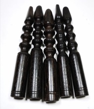 Once Pipa Rokok Kayu Kelor Hitam Ukir Kualitas Super Panjang 13 Cm Model Catur