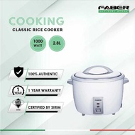 FABER 2.8L White Traditional Classic 10Pax Rice Cooker FRC 228
