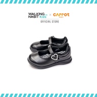 Walking Habit Kids x MoonStar Carrot | รองเท้านักเรียนเด็กผู้หญิง รุ่น CR-C2093 in Black Smooth