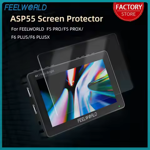 FEELWORLD ASP55 Tempered Glass Film HD Protective Screen Protector for FEELWORLD F5 PRO F5 PROX F6 P