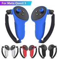 HOT Silicone Controllers Protective Cover for Meta Quest 3 Controller Cover with Adjustable Strap for Meta Quest 3 Accessories