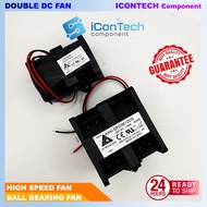 Double DC Fan 4056 6056 16000 RPM 20000 RPM Exhaust Fan DC Brushless Dual Ball Bearing Fan High Spee
