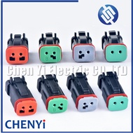 Black 2 Pin excavating machinery Heavy Industry Machinery headlight boom light Wire Harness Plug DT0