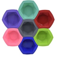 SET OF 7 HAIR DYE CUPS IN 7 COLORS FOR SALON