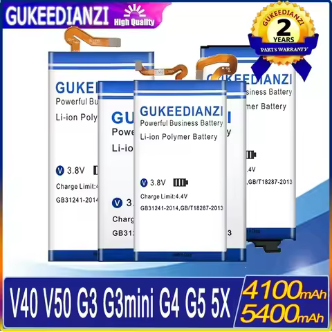 Battery For LG V40 V50 ThinQ 5G LM-V500/Q8 2018/G5 H820 H830/G4 H815 H810/G3 Beat mini G3c B2Mini Fo