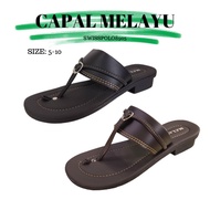 Capal Slippers CAPAL SANDAL CAPAL MELAYU ANTI SLIP Black and Brown