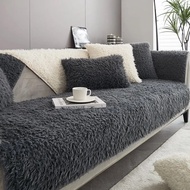 Full Sofa Cover L Shape Thicken Plush Sofa Cushion Non-slip Sofa Couch Cushion for Living Room Home Decoration Carpet