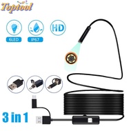 TOPTOOL HD Inspection Camera, LED Light IP67 Waterproof Inspection Camera, 3 in 1 408P/720P/1080P Un