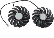 HAZEK 2Pcs 95mm PLD10010S12HH Video Card Fan Compatible for MSI RX470 480 570 580 GTX1080Ti 1080 1070 1060 Gaming Graphics Card Cooler Fan DC12V Catholic
