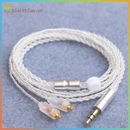 BBLUE HiFi Earphone Upgrade Cable MMCX 3.5mm 1.2m Silver Plated Cable For IE200/IE300/IE600/IE900/ N