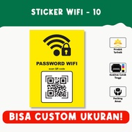 WiFi Sticker – Password Information with QR Code, Customizable Size