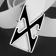 X Belt Men's Leather Smooth Buckle Belt Korean Version Trendy Men's Youth Little Boy Pants Belt Pure