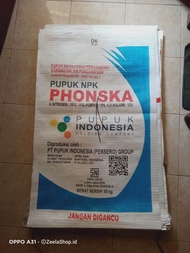 karung pupuk Phonska 50 kg baru (per 10 pcs)