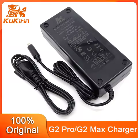 Original 54.6V 2.0A Charger For Kukirin G2 Max Electric Scooter Lithium Charger Input 100-220V offic