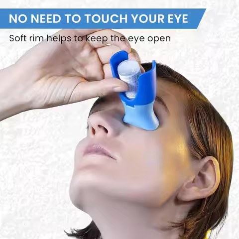 Reusable Eyedrops Holder Eye Drops Bottle Helper Eye Ointments Drops Holder Device Eyedrop Guide Aid