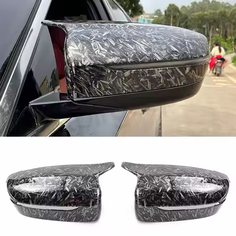 Forged carbon fiber Exterior Side Rearview Mirror Cover Trim For BMW 4 5 7 8-Series G22 G23 G24 G11 