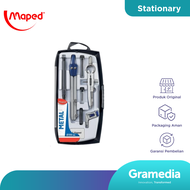 Paket Jangka Besi Maped Focus Metal Compass Set 8Pcs