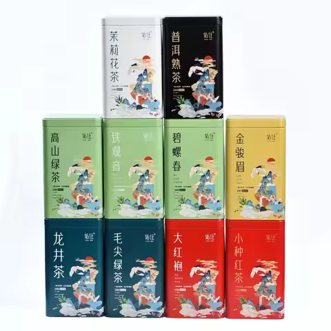 Premium Tieguanyin, Da Hong Pao, Jasmine Tea, Green Tea, Black Tea, Oolong Tea Aluminum Cans & Bucke