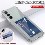 【Built-in Card Holder】For Samsung Galaxy A37 5G 6.7 inch SM-A376 A376B A376U A376W A3760 Slim Transp