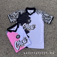 Harajuku Style Streetwear Tops Jersey Viral Murah Retro Jersi Collar Baju Raya 2023 Berkolar Lelaki Perempuan Kanak Kanak Plus Size Baju Retro Tiktok Ootd