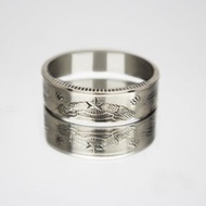 匈牙利硬幣戒指 5 福林 1983-1989 年男士硬幣戒指 女士硬幣戒指