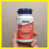 Now Vitamin D3 5000iu 240 softgel vit D 3 5000 iu bukan blackmores gnc