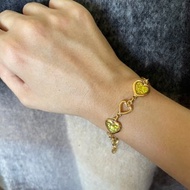 -復古Vintage 金色愛心手鍊 AVON Multi Heart bracelet BR110