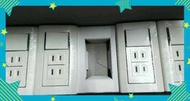 國際牌星光系列WTDFP4366瑩光1開2插座，大面板1開2插，埋入式插座，一開兩插座附蓋片。