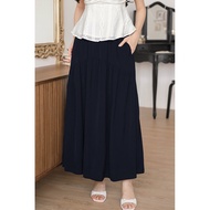 Dear Lyla Andrea Tiered Maxi Skirt (Midnight)
