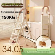 Ladder Foldable Step 3 4 5 6 Step Ladder 150Kg Bearing Slim Ladder Small Step Ladder
