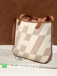 99新✨全港最平 ‼支持面交陪驗 ‼🌈Hermes Cabas H en Biais 27 H082830CAAC Ecru/ Naturel/ Gold 淡褐色 土黃色 棕色💖可手拎👏現貨 支持陪驗