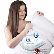 Hotel Pillow Protector. Cooling, Padded, Zipper with mite guard. Egyptian Cotton