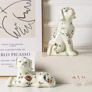 Ceramic Dog Home Accessories Ceramic Hand-Painted Dog Home Accessories Decoration Ceramic Dog Living