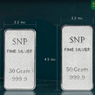Snp Silver Bar 999.9% Weight 30 Grams And 50