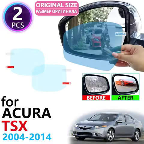 for Acura TSX CL9 CU2 2004~2014 Full Cover Rearview Mirror Anti-Fog Rainproof Anti Fog Film Car Acce