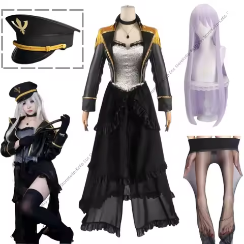 Anime Marin Kitagawa Military Uniform Black Lobelia Cosplay Marin Kitagawa Costume with Cosplay Wig