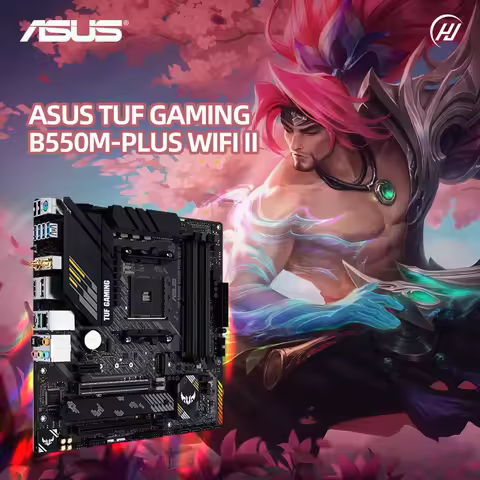 NEW ASUS TUF GAMING B550M-PLUS WIFI II DDR4 B550 Socket AM4 AMD Gaming Motherboard Wi-Fi 6 M-ATX 24.