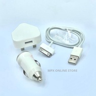 Mini 4in Power Adapter & USB Charging Cable For 3G/3GS/4G/4S(White)