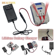 HEALTHIX Lithium Battery Charger, Overload Protection 18/21V/24V Lithium Dual-head Charger,  Univers