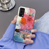 Painting On The Wall OPPO Reno,2,4,Reno5,5 Pro 5G,Reno 6 5G,6 Pro 5G,6Z 5G Tempered Glass Case