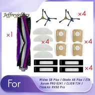 17 Pcs for  S8 Plus / Obode A8 Plus / ETA  PRO 6241 / CLIEN T24 / ThinkAir RV50 Pro Sweeper Main Sid