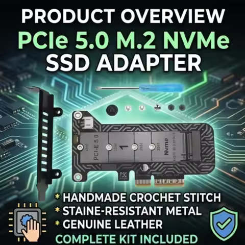 M.2 NVMe SSD to PCIe 5.0 X4 Adapter Card PH4215 Support 22110 2280 2260 2242 2230 Expansion Board wi