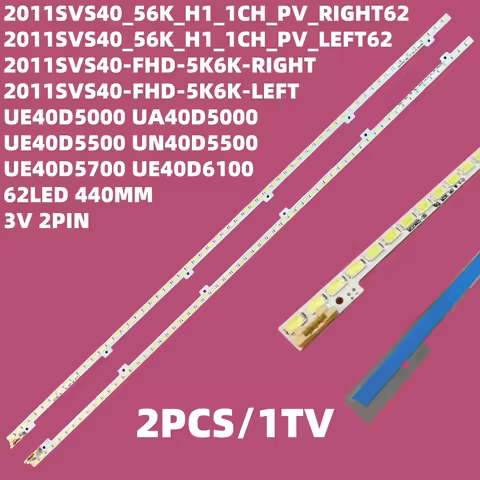 LED backlight strip For 40 " TV UE40D5000 UA40D5000 BN64 01639A LTJ400HM03 h 2011SVS40 FHD 5K6KH1 UE