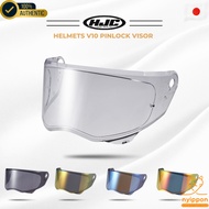 HJC Helmets V10 Pinlock Visor for Motorcycle Helmet - Clear, Dark Smoke, Gold, Blue, Red Options