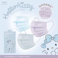 香港現貨‼️ 台灣 Hello Kitty 成人醫療平面口罩（30入）